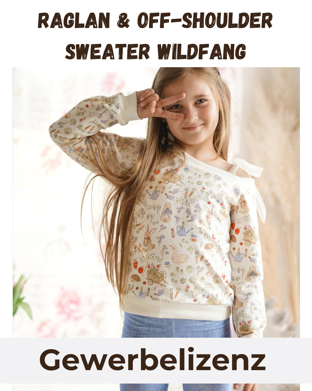 Gewerbelizenz Schnittmuster Raglan & Off-Shoulder Sweater Wildfang