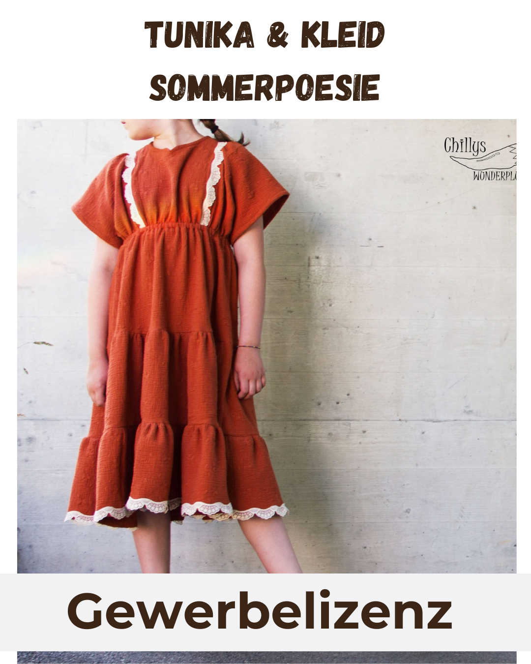 Gewerbelizenz Schnittmuster Tunika & Kleid Sommerpoesie