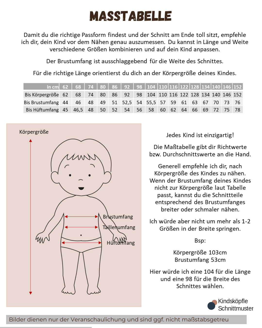 Maßtabelle
