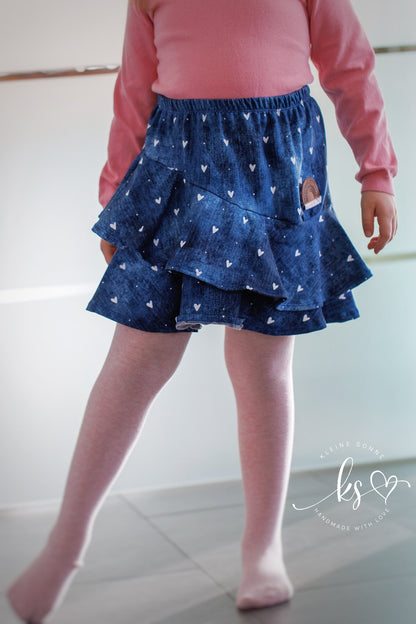 Schnittmuster Wiesentanz - Rock mit Volants | PDF-Download | Größen 86-140