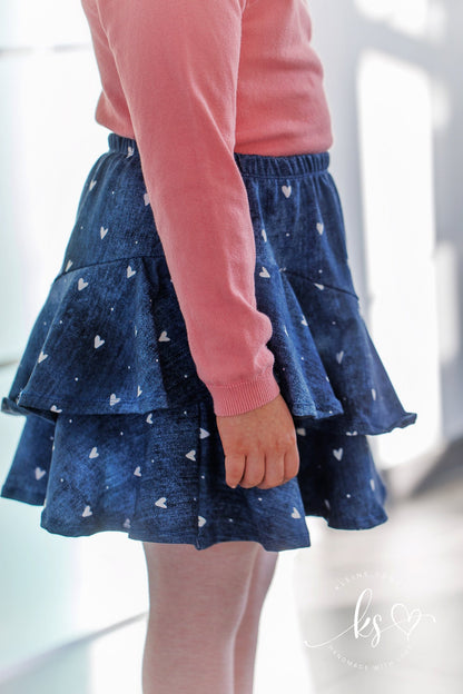 Schnittmuster Wiesentanz - Rock mit Volants | PDF-Download | Größen 86-140