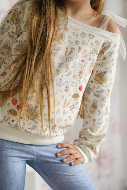 Schnittmuster Rückenwind – Raglan & Off-Shoulder Sweater| PDF-Download | Größen 98-164