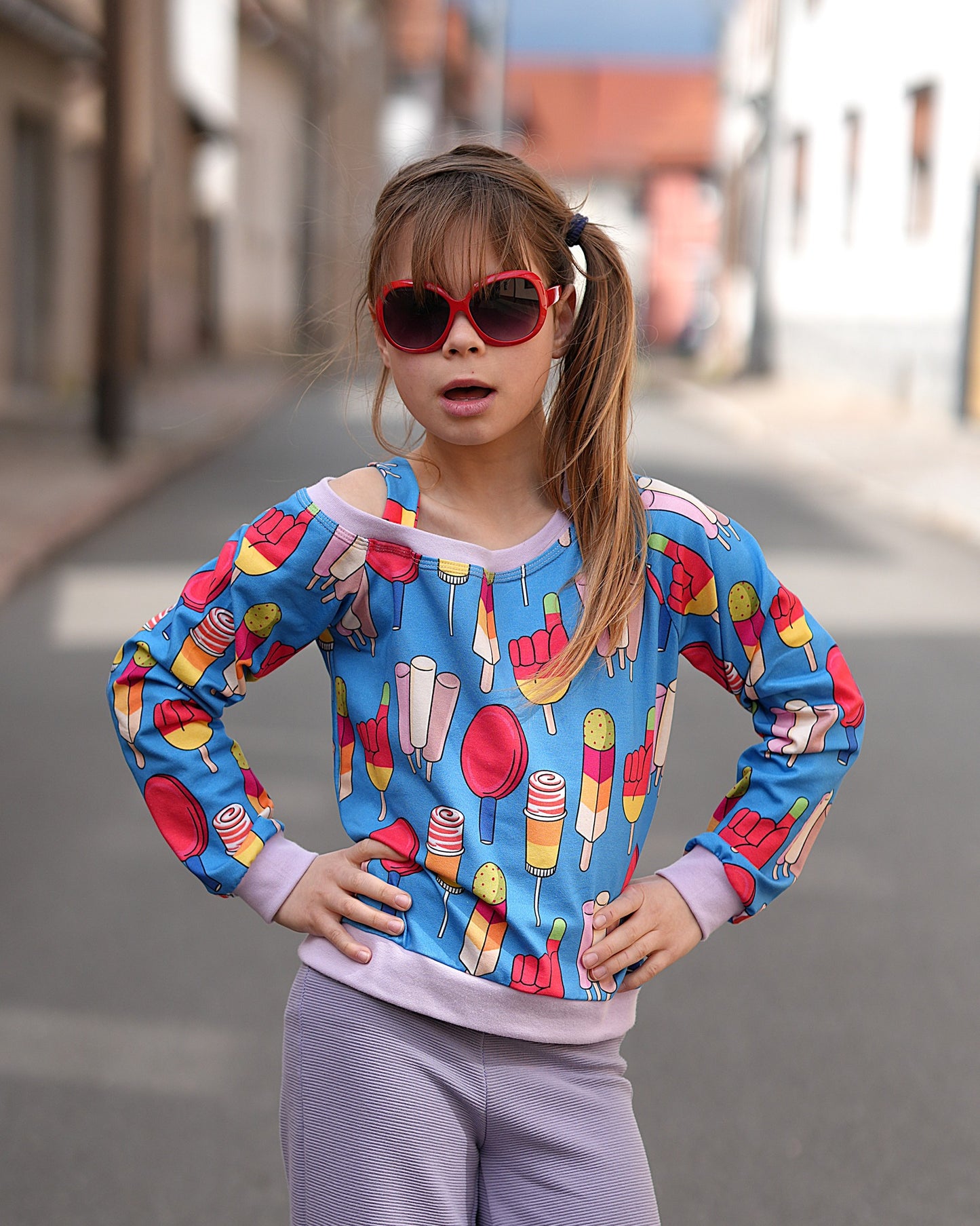 Schnittmuster Rückenwind – Raglan & Off-Shoulder Sweater| PDF-Download | Größen 98-164