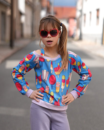 Schnittmuster Rückenwind – Raglan & Off-Shoulder Sweater| PDF-Download | Größen 98-164