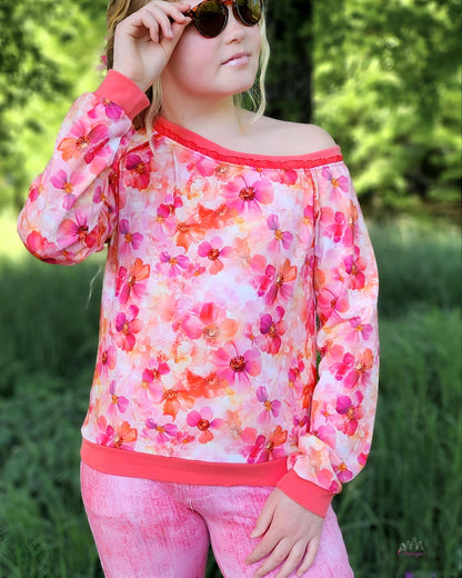 Schnittmuster Rückenwind – Raglan & Off-Shoulder Sweater| PDF-Download | Größen 98-164