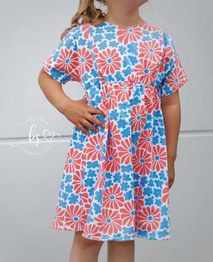 Sewing pattern for a tunic dress | PDF download | Sizes 86-152