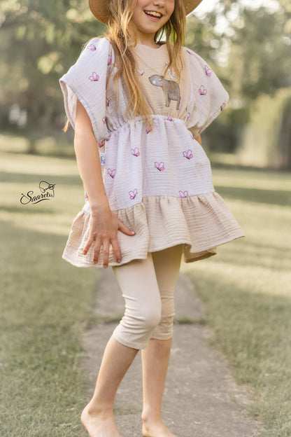 Sewing pattern for a tunic dress | PDF download | Sizes 86-152