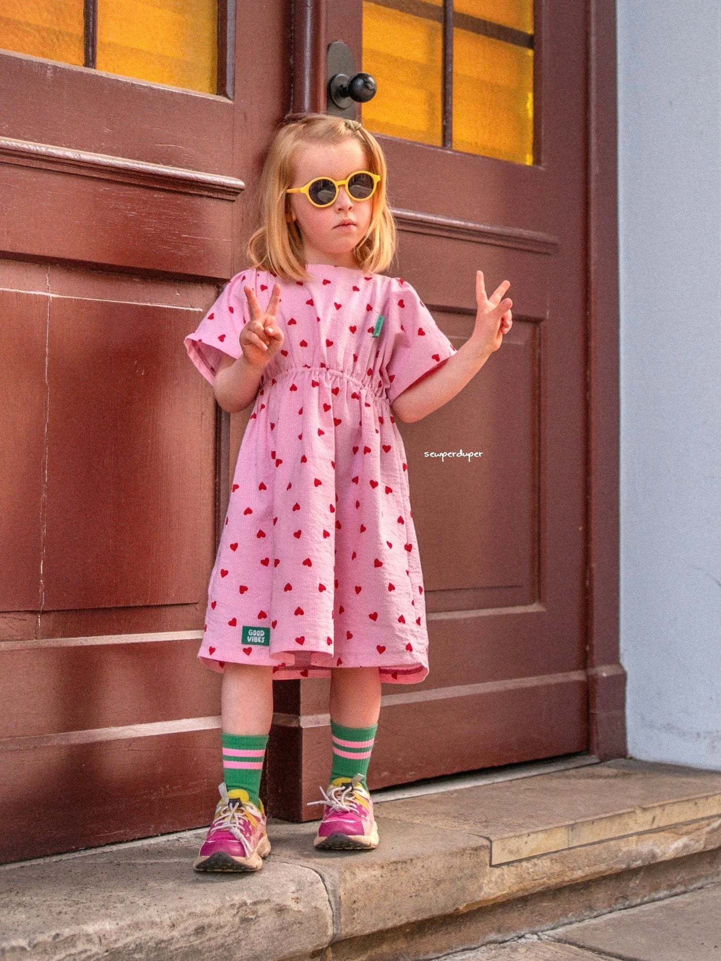 Sewing pattern for a tunic dress | PDF download | Sizes 86-152