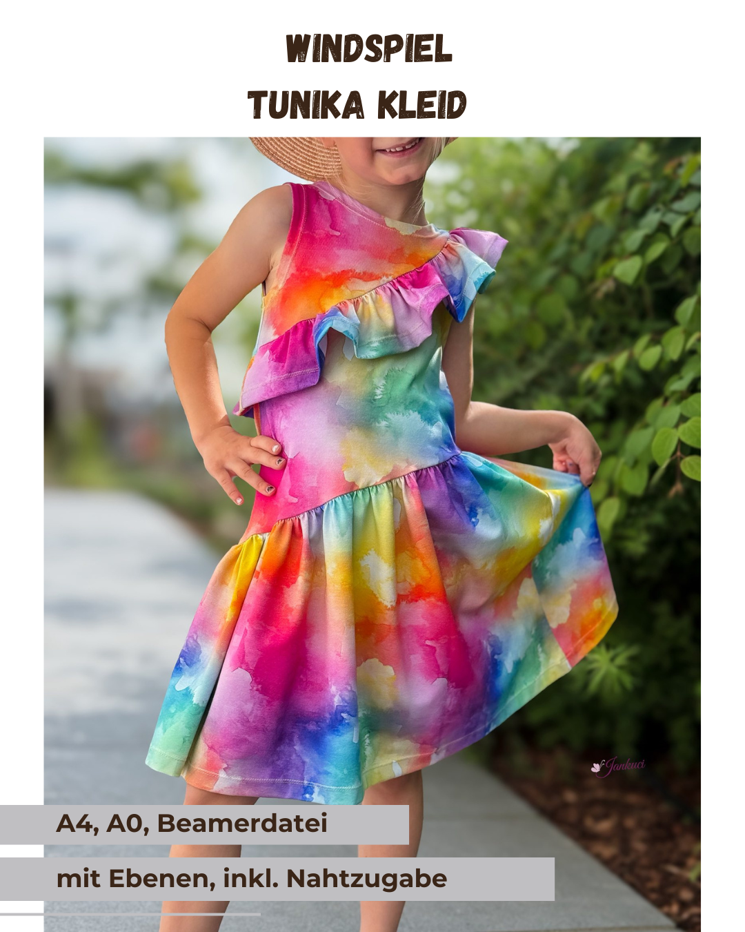 Schnittmuster Windspiel  – Tunika Kleid | PDF-Download | Größen 86-152