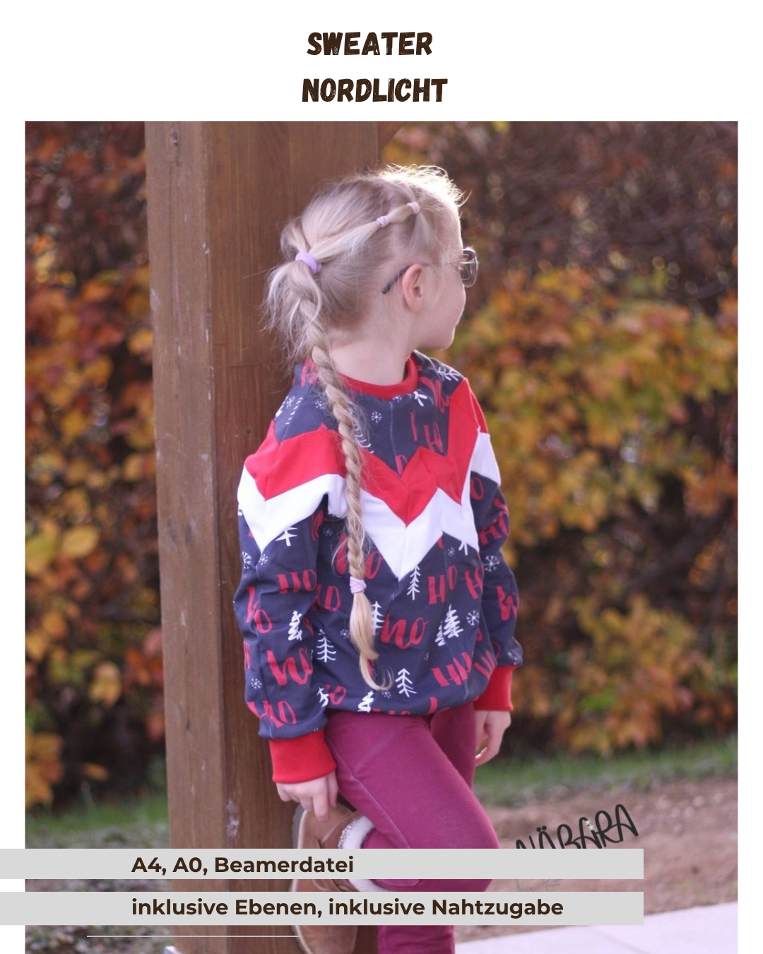 Schnittmuster Nordlicht – Sweater| PDF-Download | Größen 86 - 152