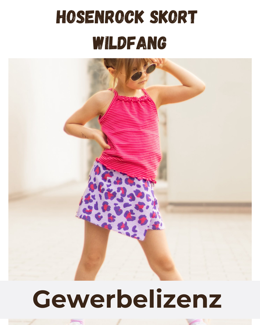 Gewerbelizenz Schnittmuster Hosenrock Skort Wildfang