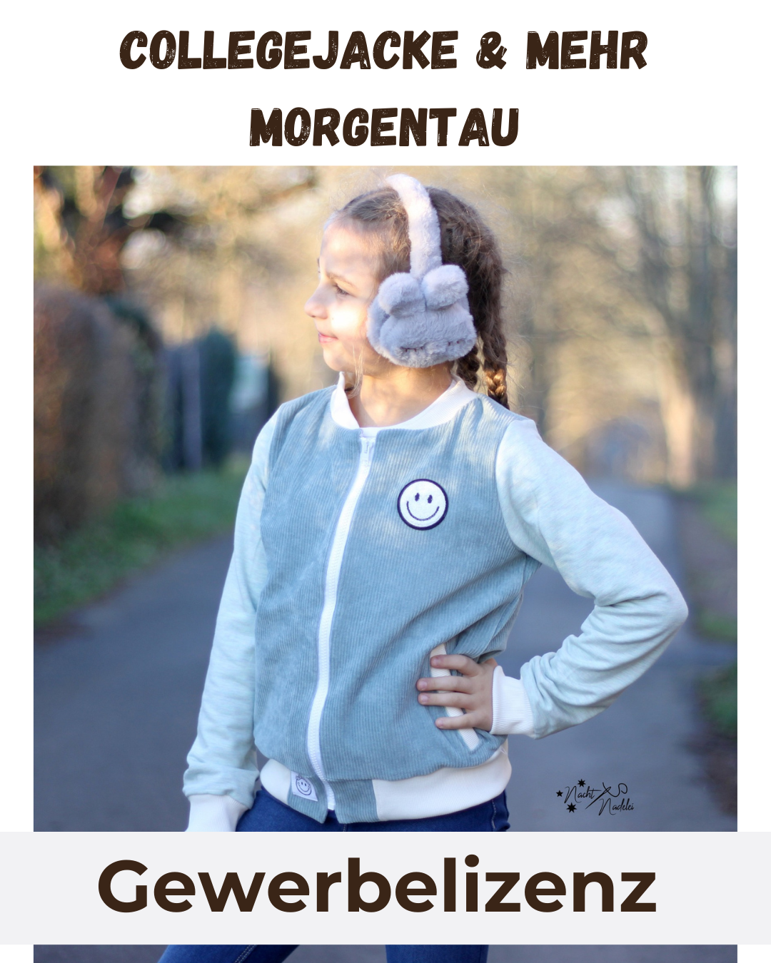 Gewerbelizenz Schnittmuster Collegejacke & mehr Morgentau