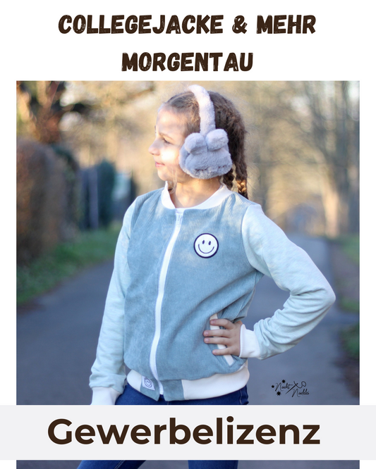 Gewerbelizenz Schnittmuster Collegejacke & mehr Morgentau