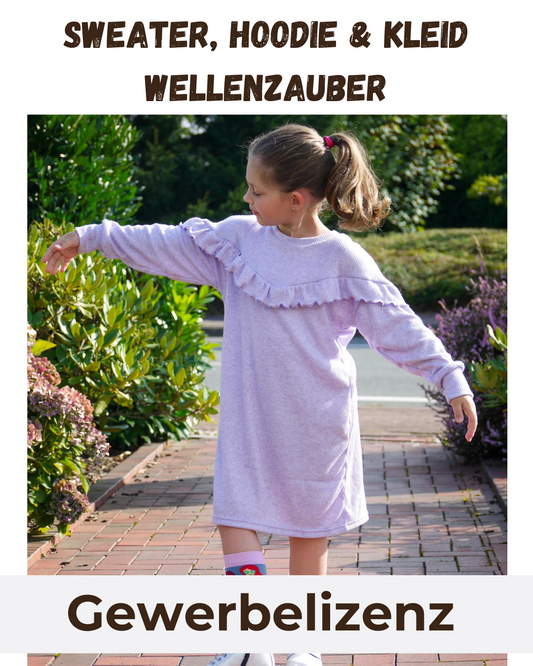 Gewerbelizenz Schnittmuster Sweater, Hoodie & Kleid Wellenzauber