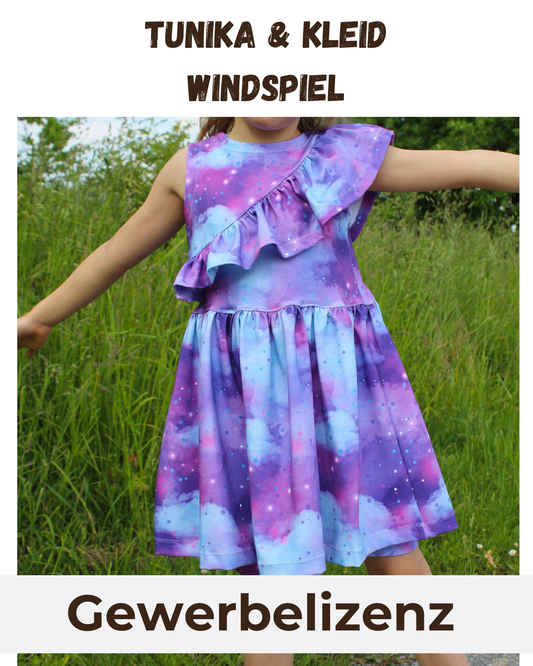 Gewerbelizenz Schnittmuster Tunika & Kleid Windspiel