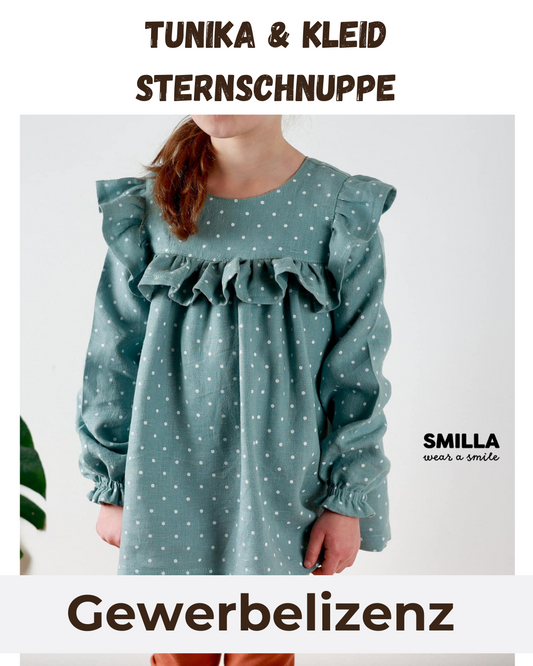 Gewerbelizenz Schnittmuster Tunika & Kleid Sternschnuppe