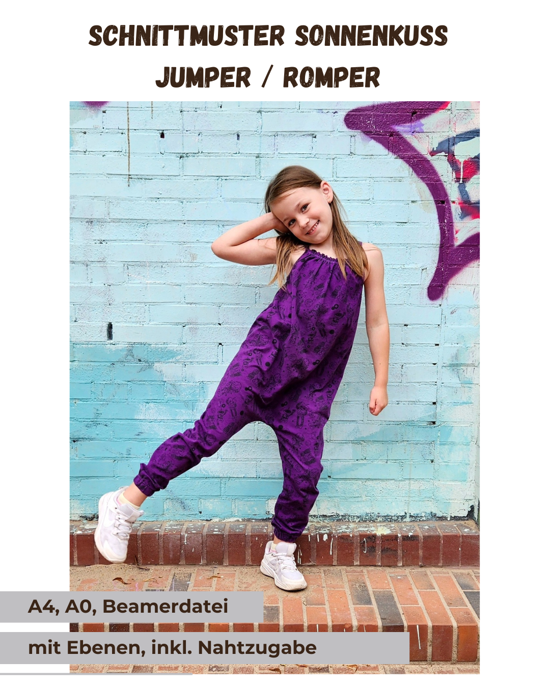 Schnittmuster Sonnenkuss - Jumper / Romper | PDF-Download | Größen 86-152