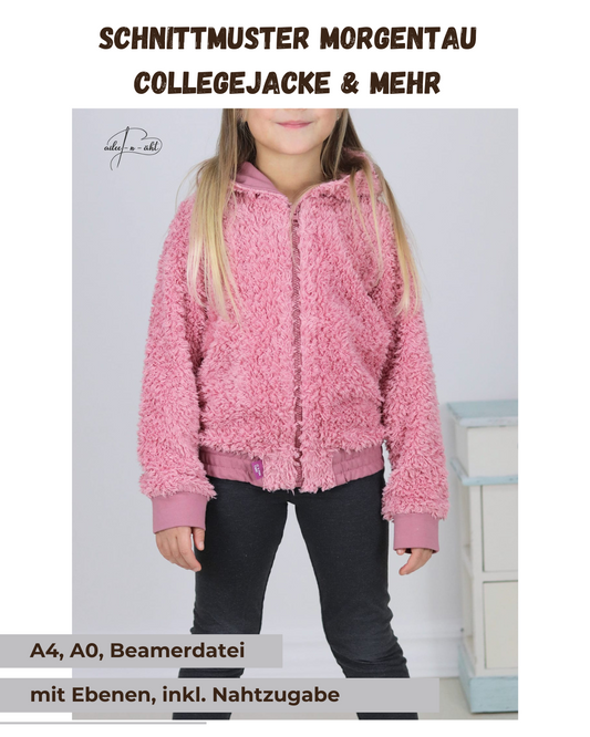 Schnittmuster Morgentau – College-Jacke | PDF-Download | Größen 86-152