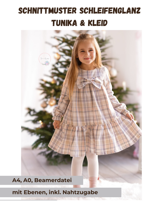 Schnittmuster Schleifenglanz – Tunika oder Kleid | PDF-Download | Größen 86-152