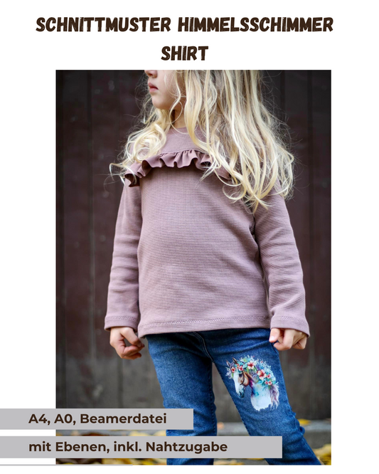 Schnittmuster Himmelsschimmer – Shirt  | PDF-Download | Größen 86-152