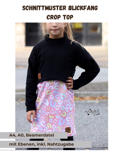Schnittmuster Blickfang – Crop Top | PDF-Download | Größen 92-152