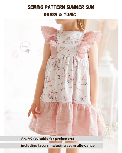 Schnittmuster Sommersonne – Tunika oder Kleid | PDF-Download | Größen 86-140