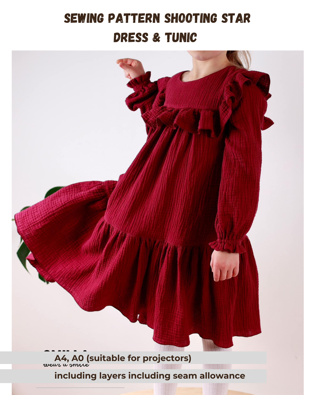 Schnittmuster Sternschnuppe – Tunika oder Kleid  | PDF-Download | Größen 86-152